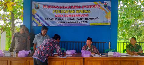 Musdes Penetapan Apbdes Ta Desa Sumbermulyo Desa Sumbermulyo Bulu