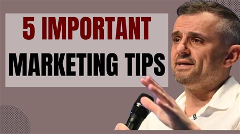 Gary Vaynerchuk Important Tips For Successful Marketing Marketing