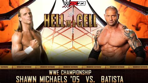 Full Match Shawn Michaels Vs Batista Wwe Championship Hell In