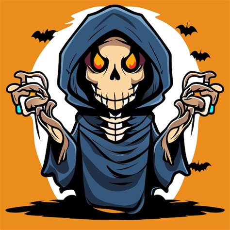 Grim Reaper Muerte Fumeta Cr Neo Halloween Dibujado A Mano Dibujos