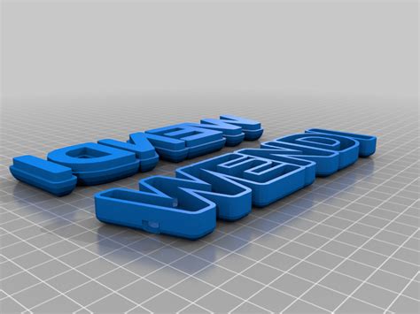 Free 3D file wendi 🚩・Model to download and 3D print・Cults