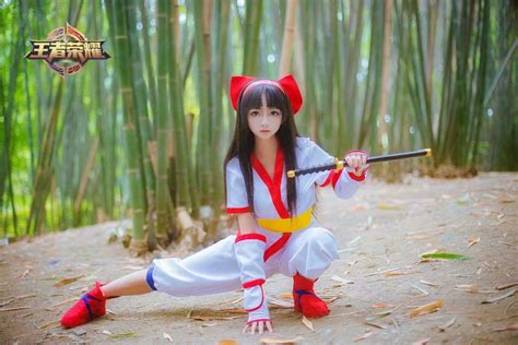 王者荣耀 娜可露露cosplay，每天都要一起去战斗哦 次元岛