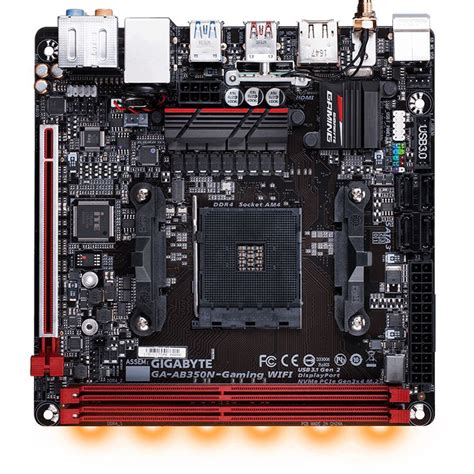 Gigabyte GA AB350N Gaming WIFI AMD B350 So AM4 Dual Channel DDR4 Mini