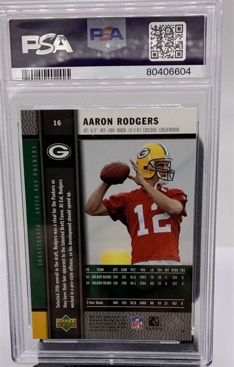 2005 Aaron Rodgers Upper Deck Rookie Premiere 16 Rookie Card RC