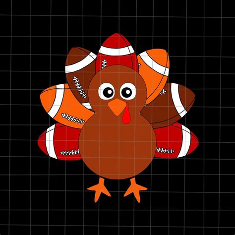 Turkey Football Svg Football Thanksgiving Svg Football Etsy