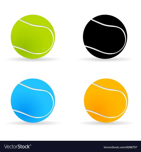 Tennis ball Royalty Free Vector Image - VectorStock