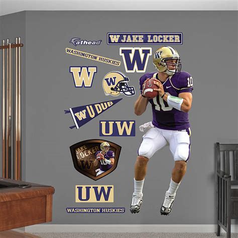 Life-Size Jake Locker Washington Wall Decal | Shop Fathead® for ...