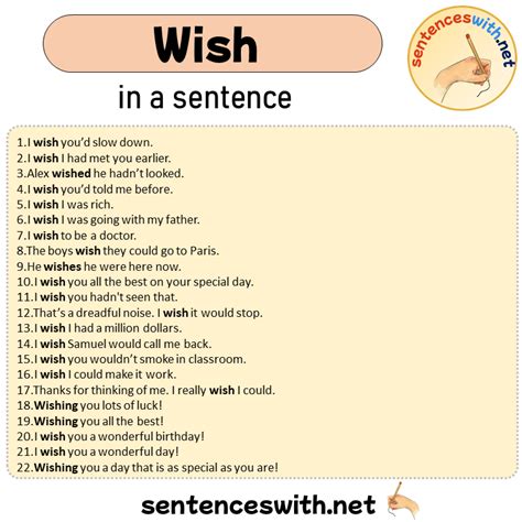 Sentences with Wish Archives - SentencesWith.Net