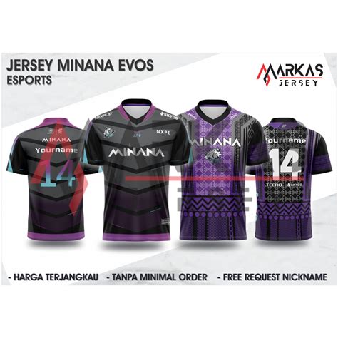 Jual Jersey Baju Kaos Evos Minana Nextplay Esports Terbaru