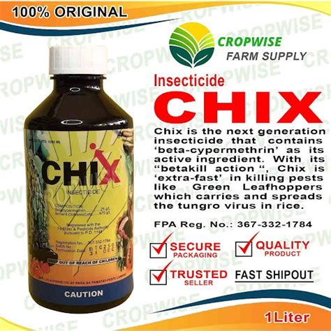 CHIX Insecticide 1Liter 500ml Shopee Philippines