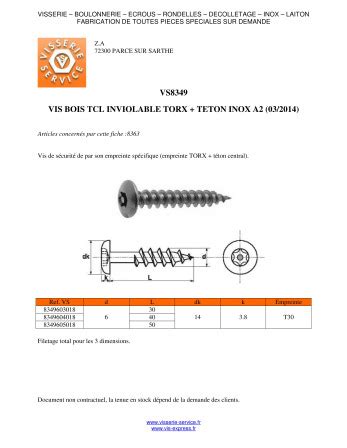 V Pent Inviolable Torx T T Ton X Inox A Vis Expresss