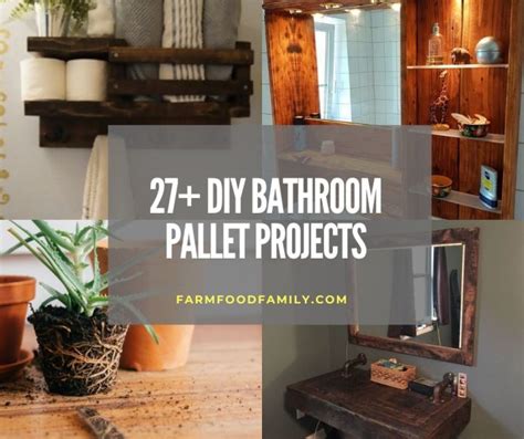 Stunning Diy Bathroom Pallet Projects Ideas For