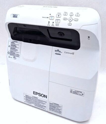 Epson Brightlink 685Wi Ultra Short Throw Projector 3500 Lumens EBay