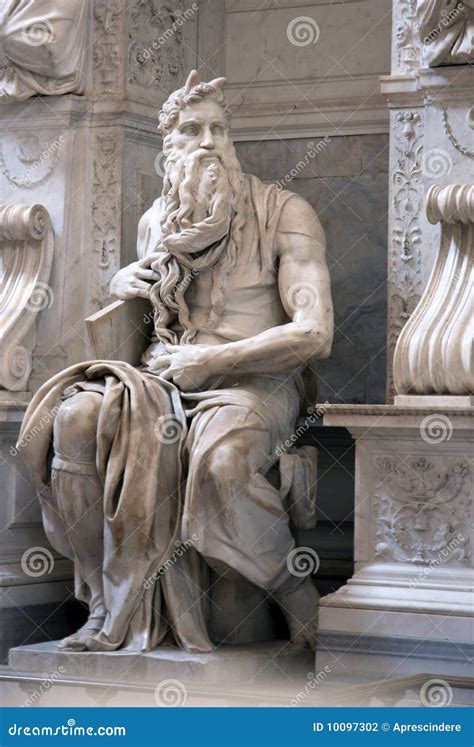 Moses statue stock photo. Image of horns, muscle, ancient - 10097302