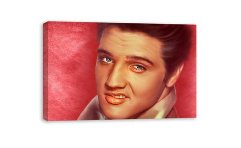 Elvis Presley The King Canvas Wall Art Etsy