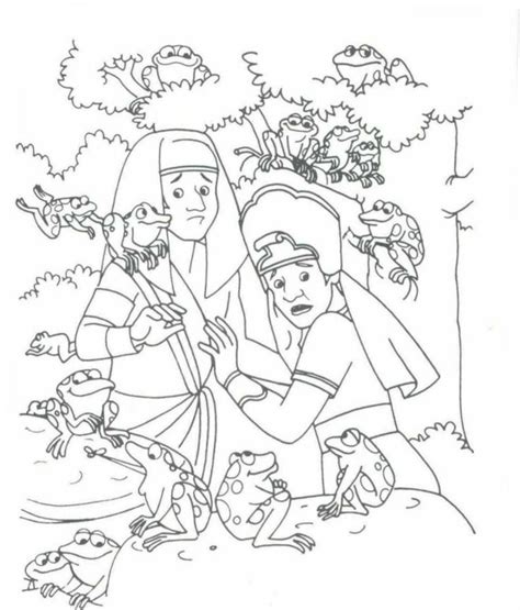 Moses And The Plagues Coloring Pages Coloring Home 13600 The Best