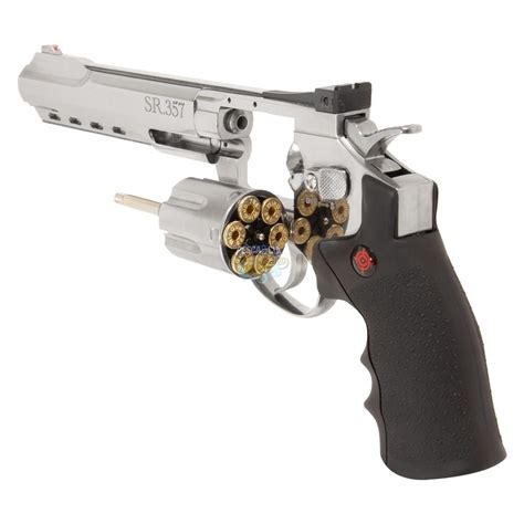 Rev Lver De Press O A G S Co Sr Silver Full Metal Mm Crosman