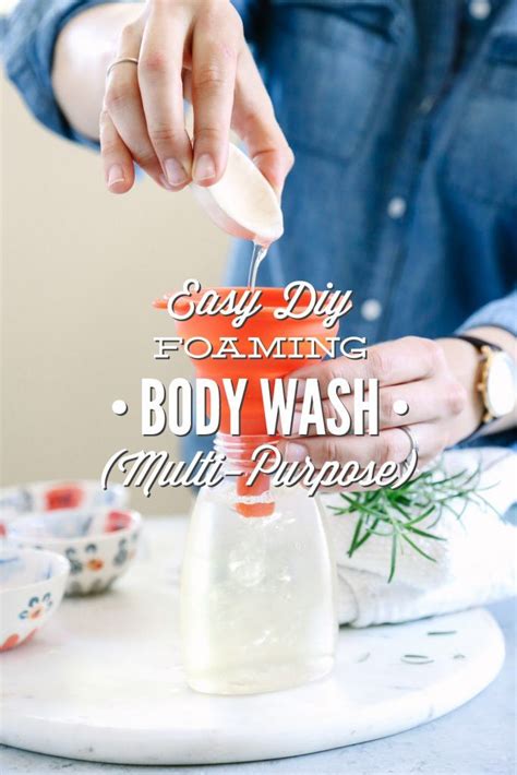 Easy Diy Foaming Body Wash Multi Purpose Foaming Body Wash Diy