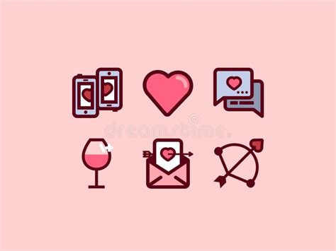 Share The Love Pink Soft Icon Pack In Eps Format About Love Stock Vector Illustration Of