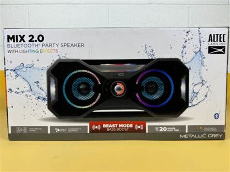 Altec Lansing Mix 2 0 Waterproof Bluetooth Speaker With Strong Bass