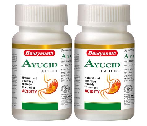 Buy Baidyanath Ayucid Tablets Natural And Ayurvedic Formulation For Acidity And Bloating