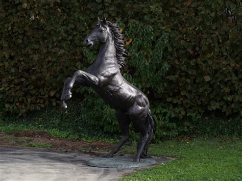 Tuinbeeld Bronzen Beeld Steigerend Paard Trendybywave Nl