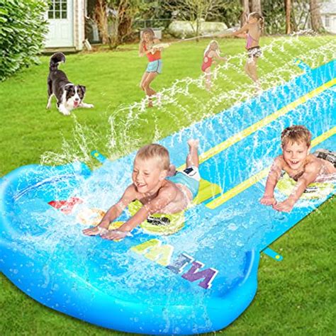 Evoio Triple Water Slip And Water Slide 32 8ft Extra Long Inflatable