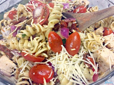 Grilled Chicken Pesto Pasta Salad Recipe Mom Does Reviews