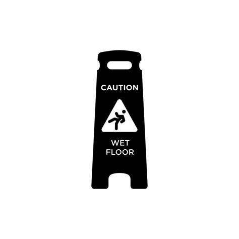 Caution Wet Floor Icon Vector Illustration Design 17066151 Vector Art