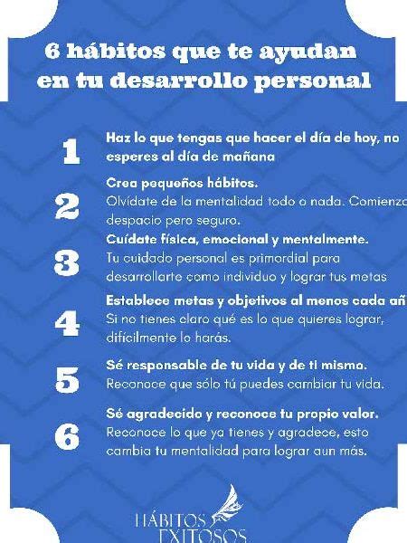 6 pasos clave para mejorar tu desarrollo personal Conviértete en la