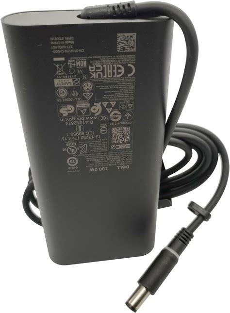 Dell Gan Laptop Charger 180w Watt Barrel 7 4mm Tip Ac Power Adapter La180pm210