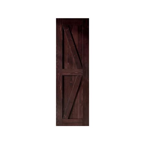 HOMACER 22 In X 84 In K Frame Red Mahogany Solid Natural Pine Wood