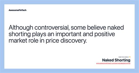 Naked Shorting AwesomeFinTech Blog