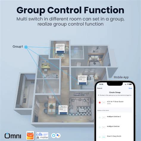 Wifi Smart Switch Module 4 Gang