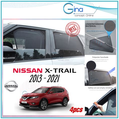 4pcs NISSAN X TRAIL XTRAIL 2013 2022 MAGNETIC SUNSHADE MAGNET SUN