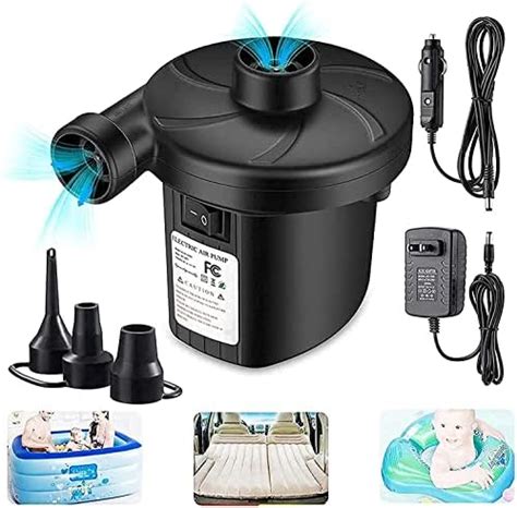 SYOSI Electric Air Pump Mattress For Inflatables 230V AC 12V DC