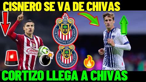 RONALDO CISNEROS ES BAJA DE CHIVAS JORDI CORTIZO INTERESA EN CHIVAS