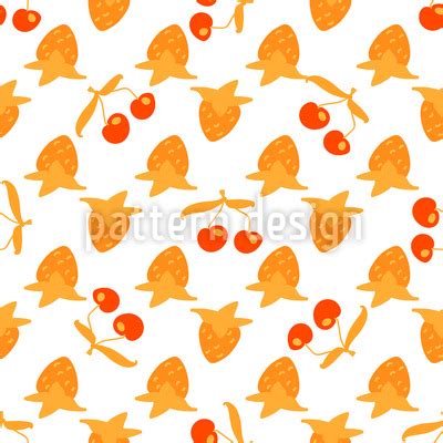 Summer Fruit Mix Seamless Vector Pattern Design