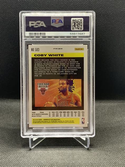 2019 Panini Chronicles Flux 583 Coby White Silver PSA 10 GEM MINT