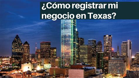 Cómo registrar mi negocio en Texas