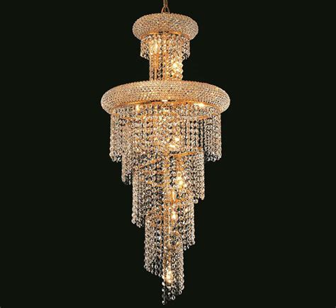 Spiral Collection 10 Light Large Crystal Chandelier Grand Light