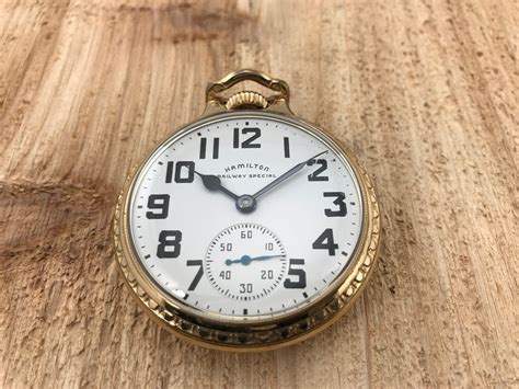 Hamilton Railway Special 992b Railroad Pocket Watch Back In Time