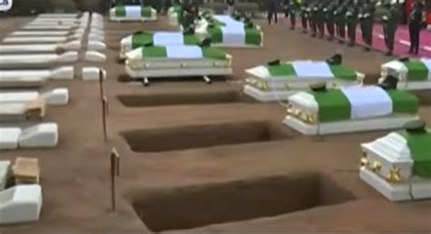 Remains Of Slain Soldiers Arrive Abuja Military Cemetery For Burial