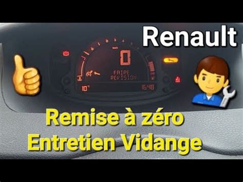 Comment Remettre Z Ro L Entretien Vidange Renault Modus Clio