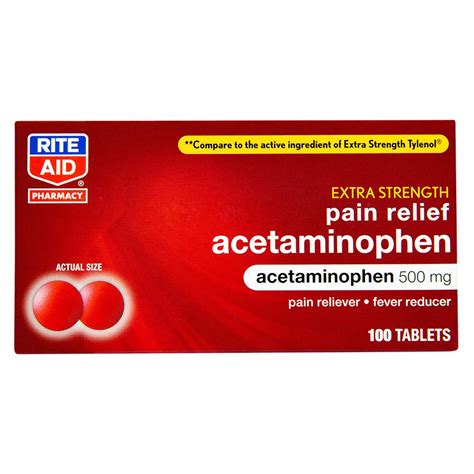 Mua Rite Aid Extra Strength Acetaminophen Easy Tabs Tablets Mg