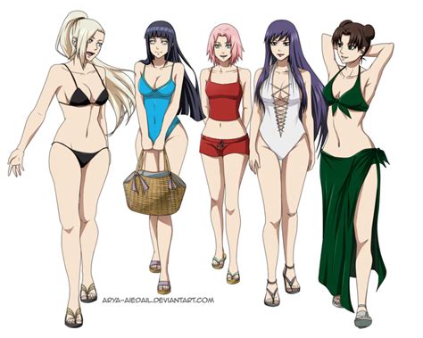 Kunoichi Going To The Beach By Arya Aiedail On Deviantart