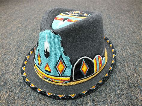 Hat Beaded With Native American Beads | NW Creations and Collectibles | Native american beading ...