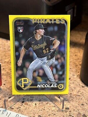 Topps Series Rookie Card Kyle Nicolas Pittsburgh Pirates Rc