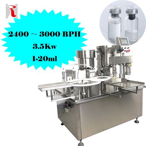 Factory Sale Automatic 3 10ml Vial Filling And Capping Machine Vial