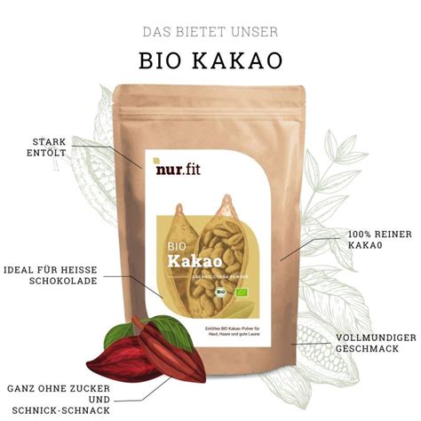 Nur Fit BIO Kakao Pulver 500 G Shop Apotheke